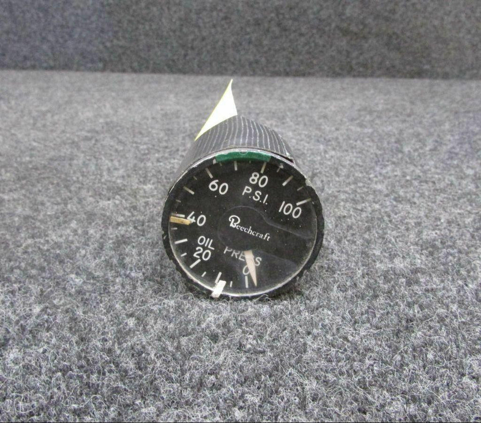 217A-100K-D6 Edison / Beechcraft Oil Pressure Indicator BAS Part Sales | Airplane Parts