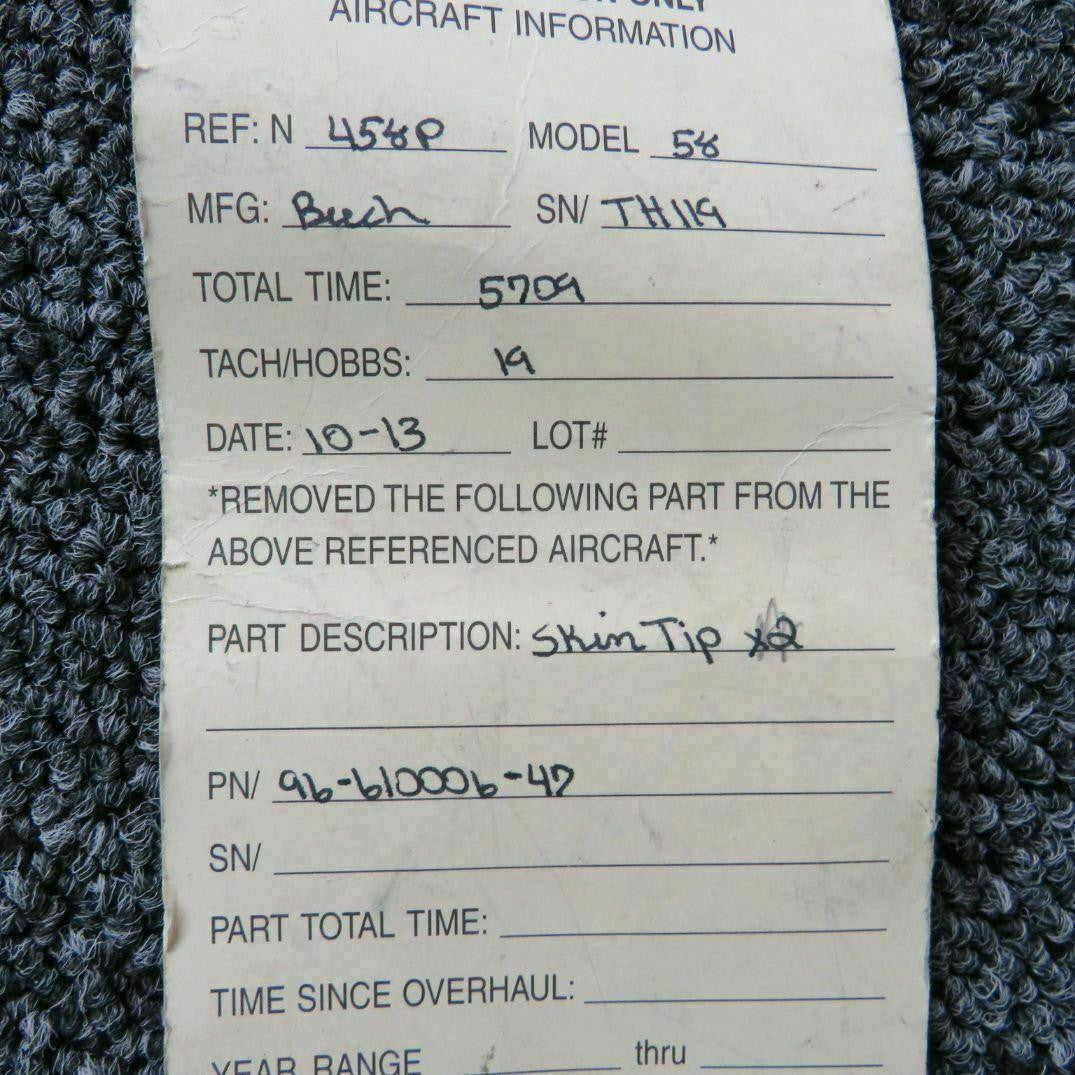 Beechcraft Beech Baron 58 Skin Tip P/N 96-610006-47