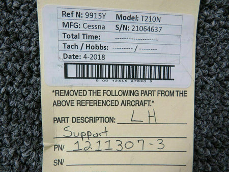 1211307-3 Cessna Citation 500 LH Support BAS Part Sales | Airplane Parts