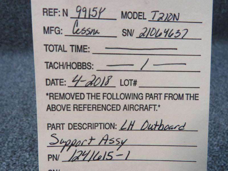 1241615-1 Cessna Citation 500 LH Outboard Support Assy BAS Part Sales | Airplane Parts