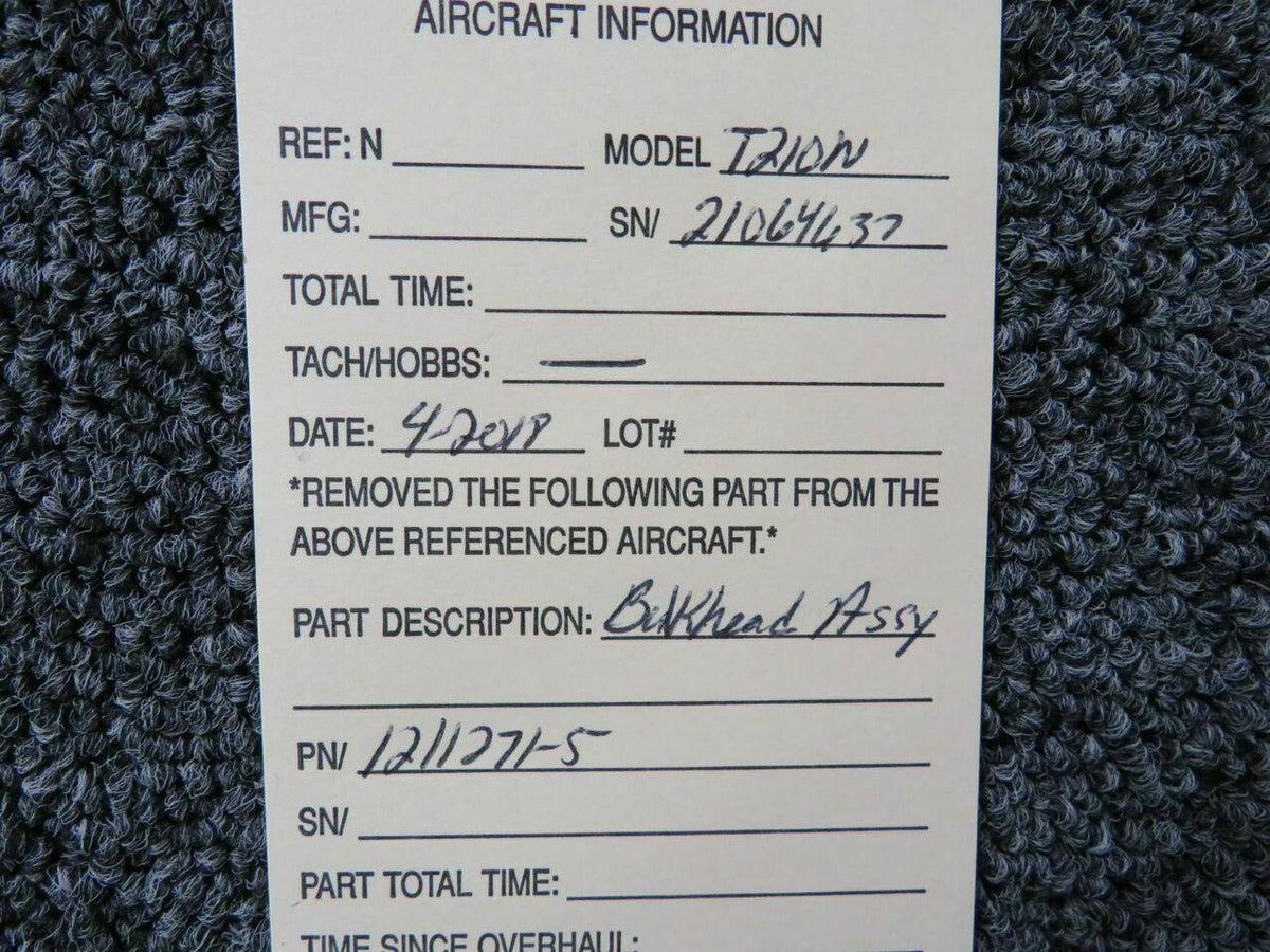 Cessna 1211271-5 Cessna Citation 500 Bulkhead Assy