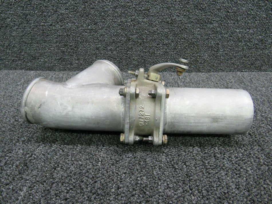 5117124-1 / 5117258-11 Cessna 421B Duct & Outlet Cabin Pressure W/ Valve LH BAS Part Sales | Airplane Parts