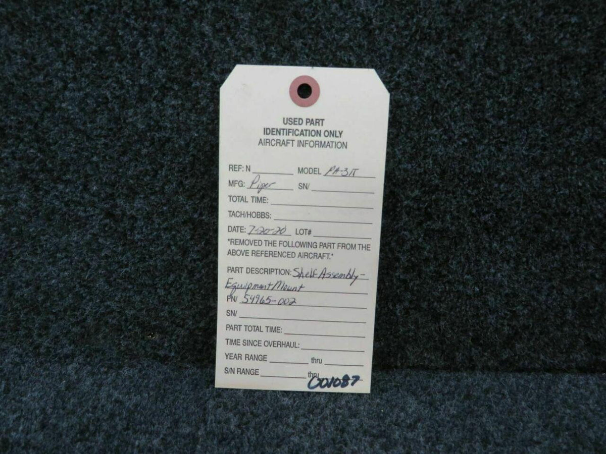 Piper 54965-002 Piper PA-31T Shelf Assembly Equipment Mount C20