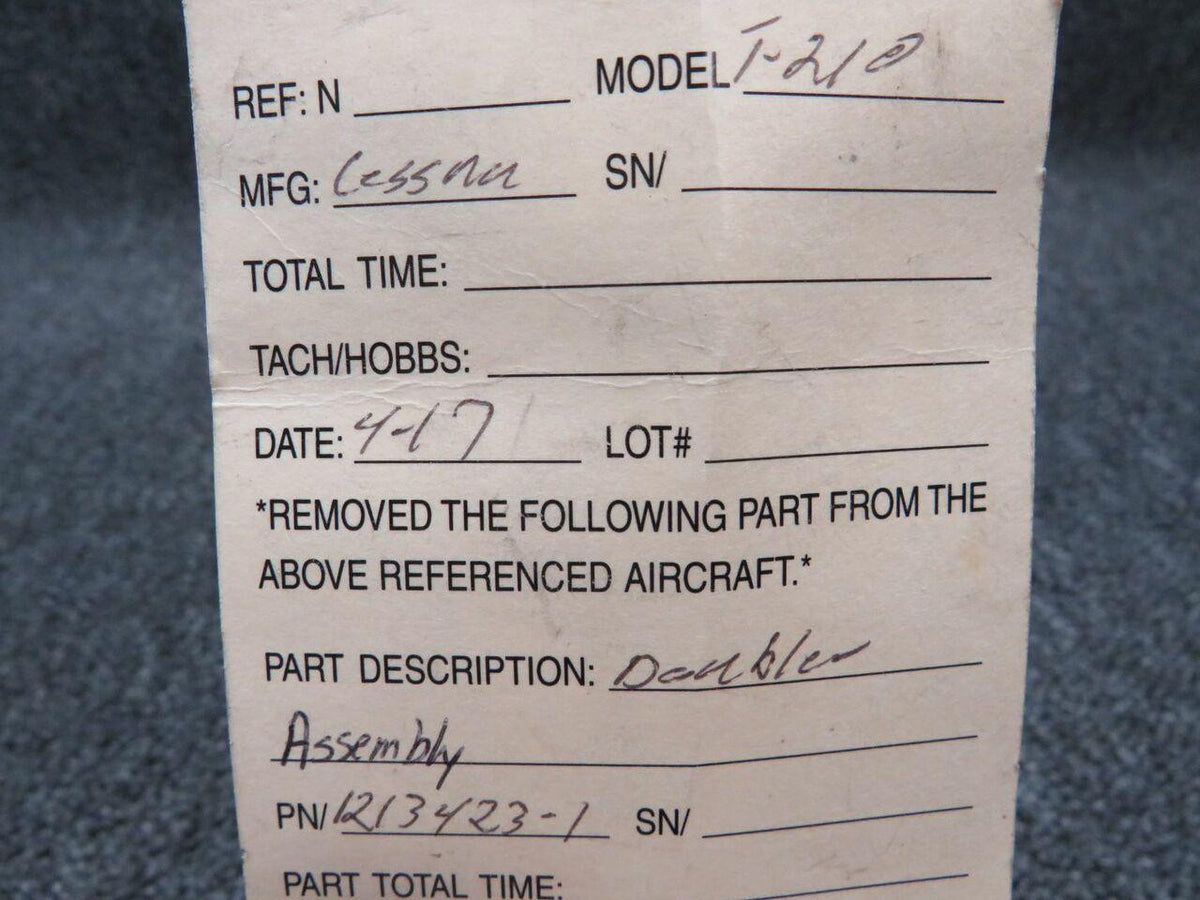 Cessna 1213423-1 Cessna T210 Doubler Assembly