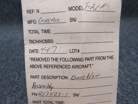 Cessna 1213423-1 Cessna T210 Doubler Assembly