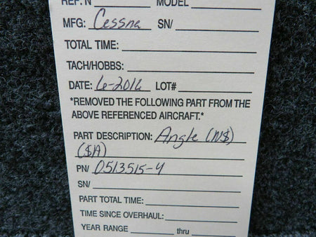 0513515-4 Cessna Angle (NEW) (SA) BAS Part Sales | Airplane Parts