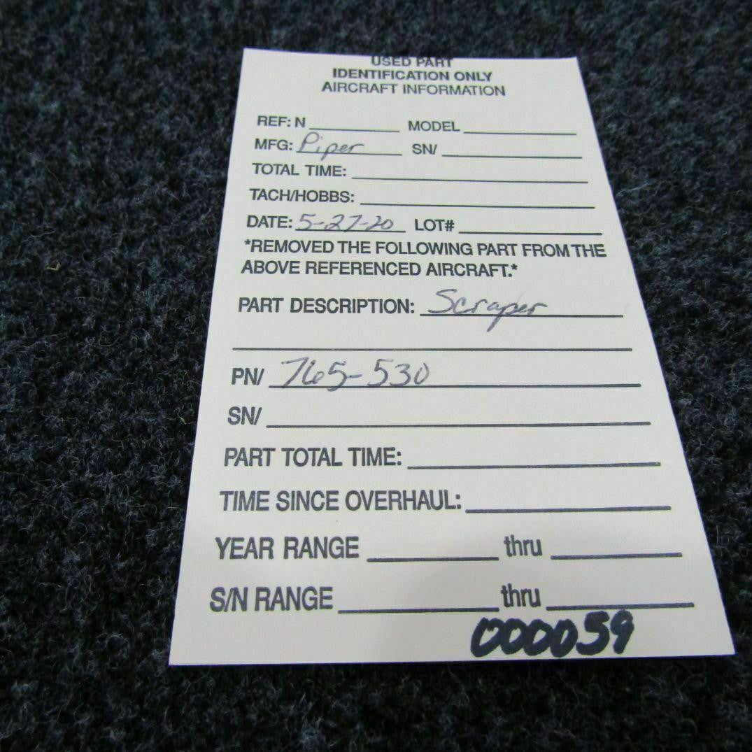 Piper 765-530 Piper PA-31T Scraper Ring NEW OLD STOCK C20
