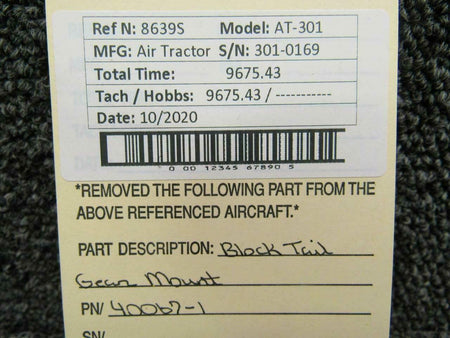 Air Tractor 40067-1 Air Tractor AT-301 Block Tail Gear Mount