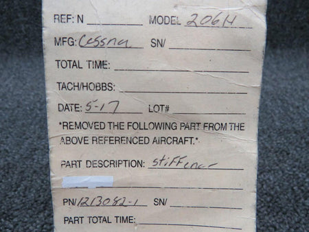 Cessna 1213082-1 Cessna 206H Stiffener Assembly