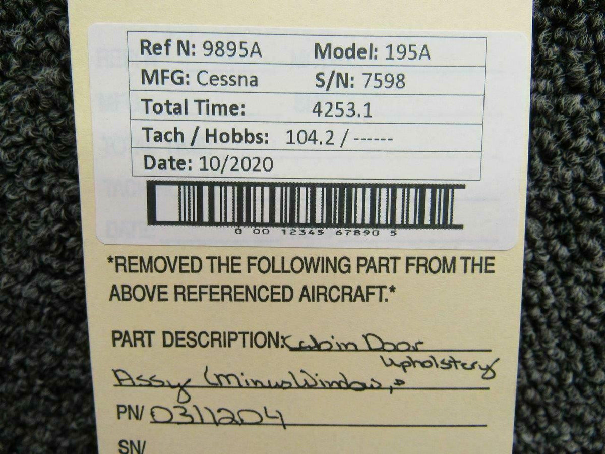 Cessna 0311204 Cessna 195A Cabin Door Assy CORE