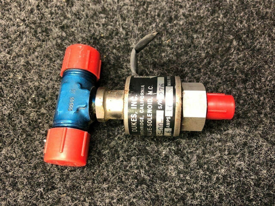 Dukes Inc 3415-00-1 Piper PA-31T Dukes Valve Solenoid Volts 24, Amps 100