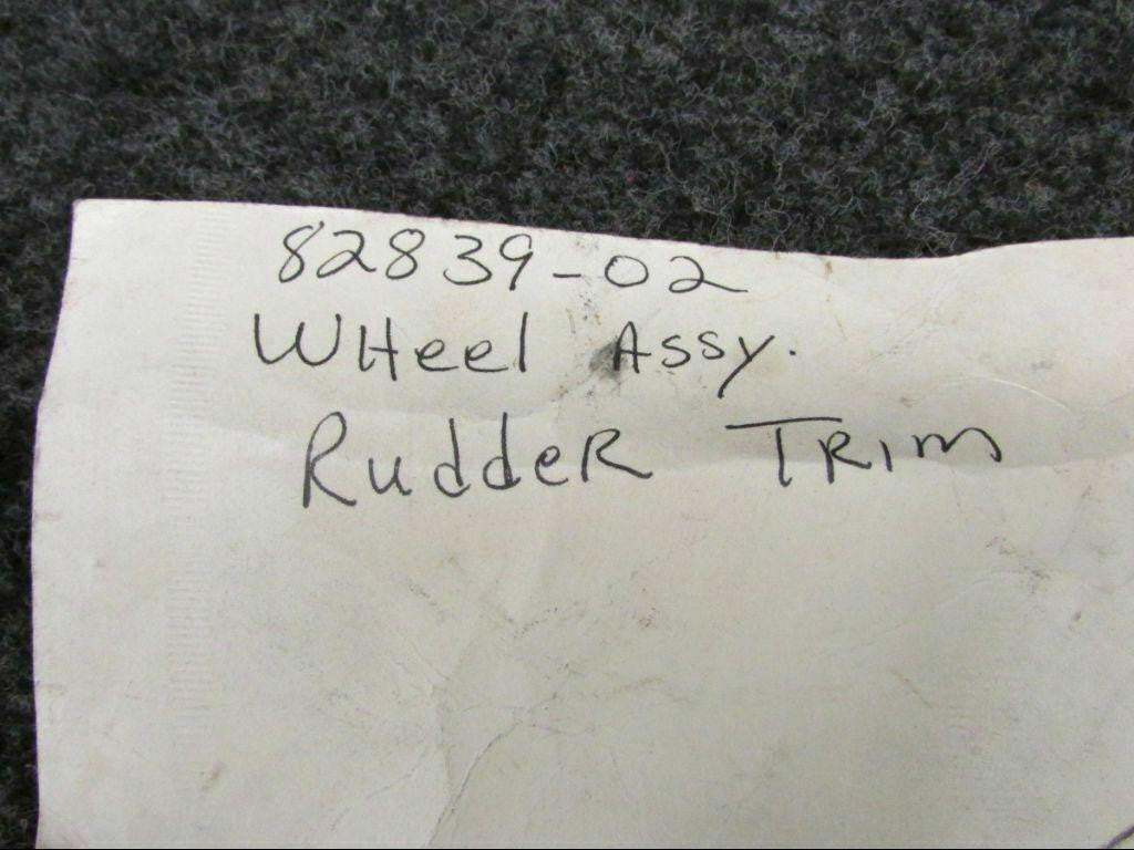 82839-002 Wheel Rudder Trim Assembly (SA) BAS Part Sales | Airplane Parts
