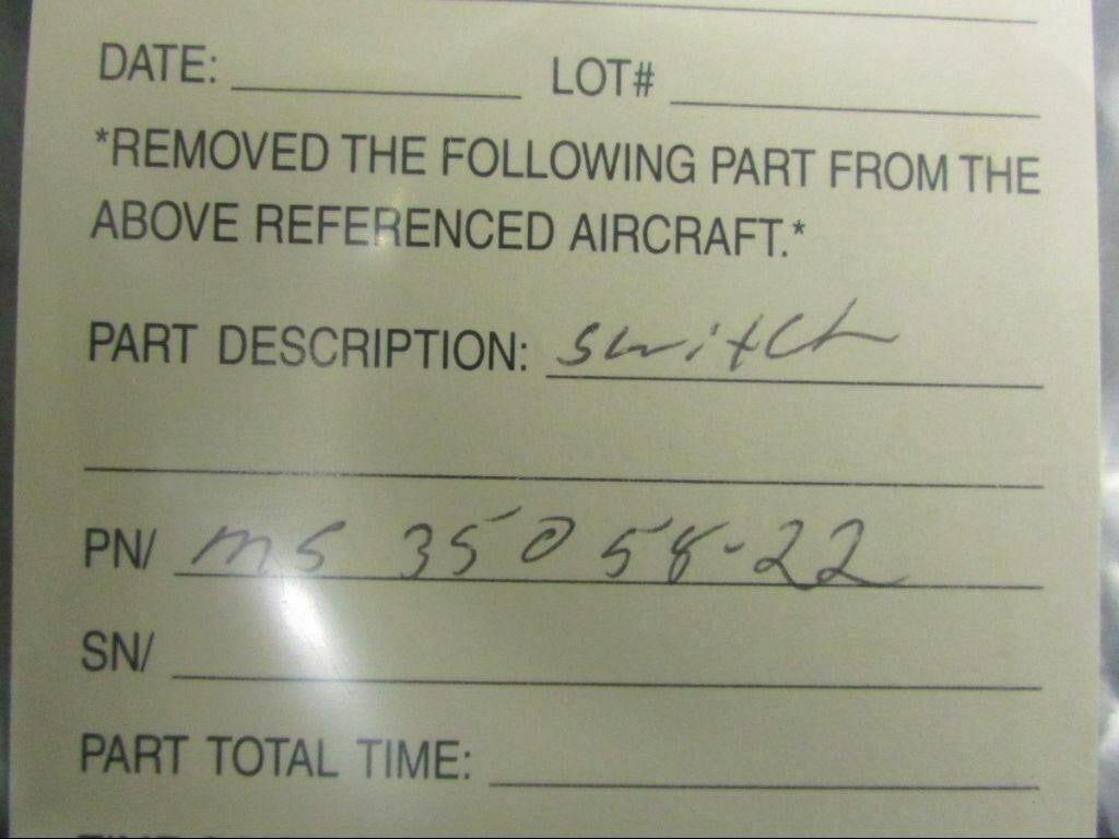 Does Not Apply MS35058-22 Alt 8801K22 Toggle Switch