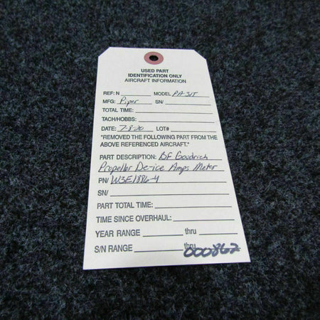 BF Goodrich W3E1886-4 Piper PA-31T BF Goodrich Propeller De-Ice Ammeter C20