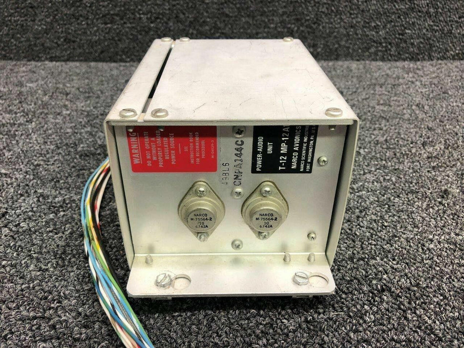 Cessna T-12-MP-12A1 Cessna 172K Narco Avionics Power Audio Unit Volts 14