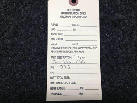 Does Not Apply 43751 Trim Tab Wheel SA