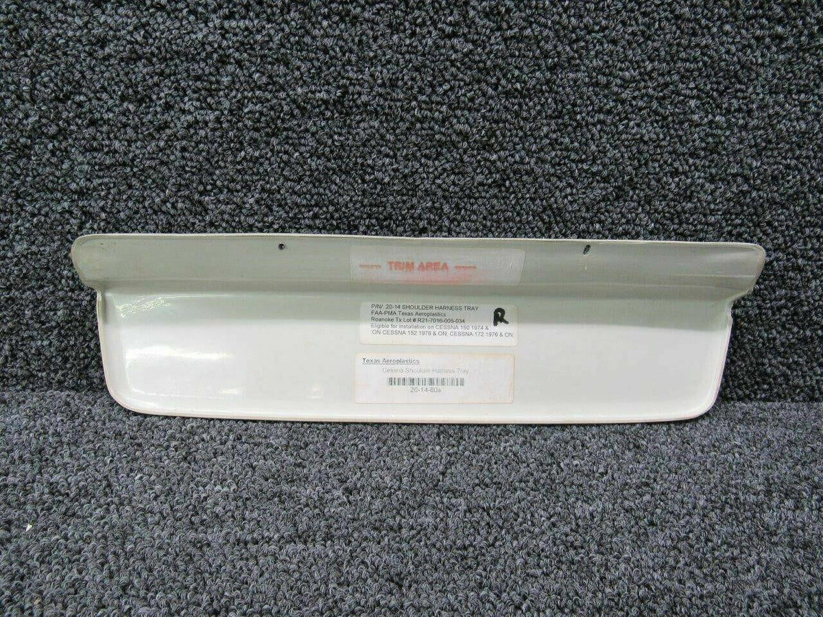 20-14 Cessna A185F Texas Aeroplastics Shoulder Harness Tray BAS Part Sales | Airplane Parts