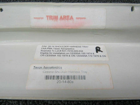 Cessna 20-14 Cessna A185F Texas Aeroplastics Shoulder Harness Tray