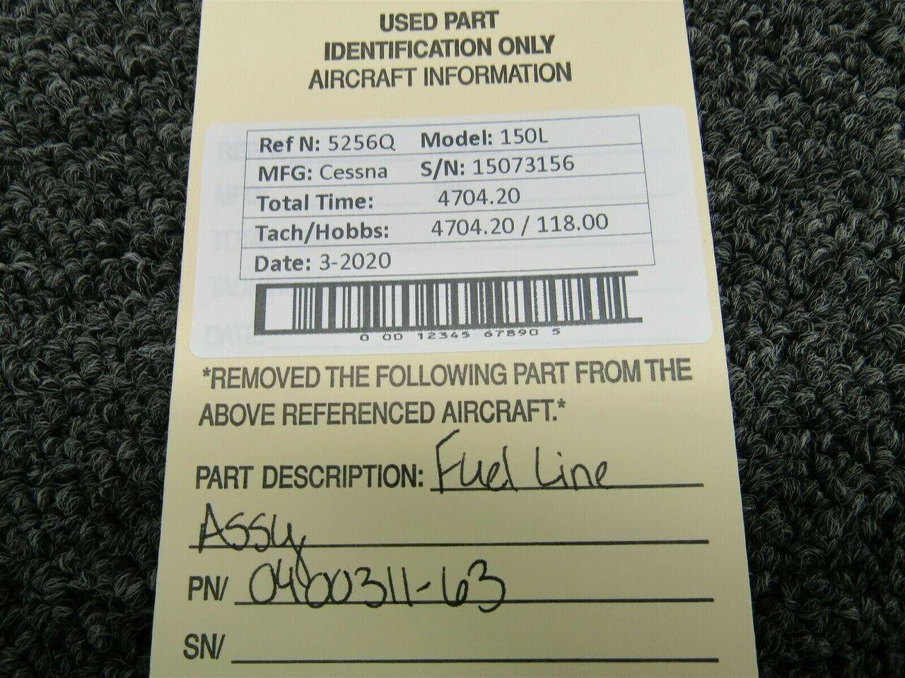 0400311-63 Cessna 150L Fuel Line Assy – BAS Part Sales