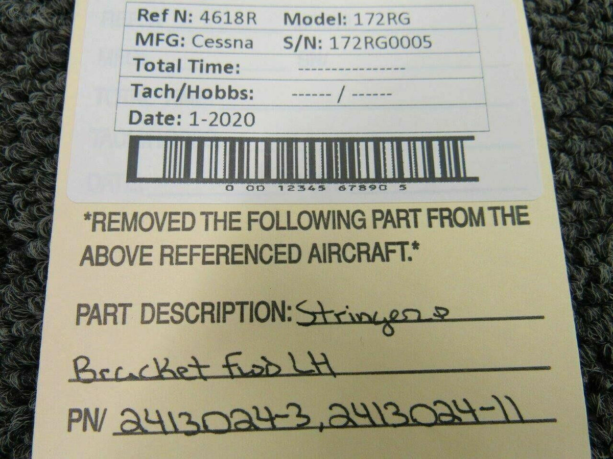 Cessna 2413024-3 / 2413024-11 Cessna 172RG Engine Bracket Forward LH Zinc
