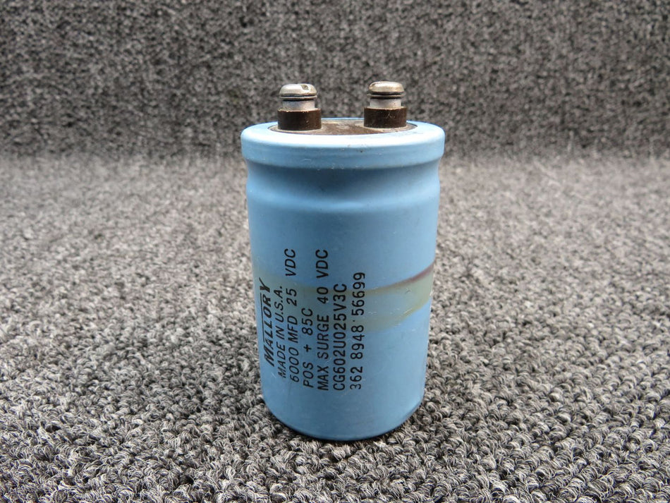CG602U025V3C Mallory Noise Filter Assembly BAS Part Sales | Airplane Parts