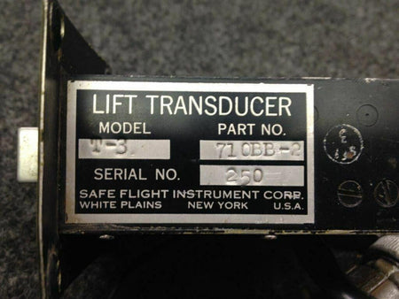 Does Not Apply 710BB-2 Safe Flight T-3 Lift Transducer SA