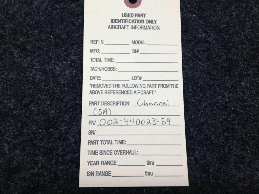 Does Not Apply 002-440023-59 Beechcraft Channel Assembly SA
