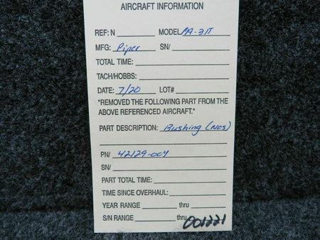 Piper 42129-004 Piper PA-31T Bushing NEW OLD STOCK C20