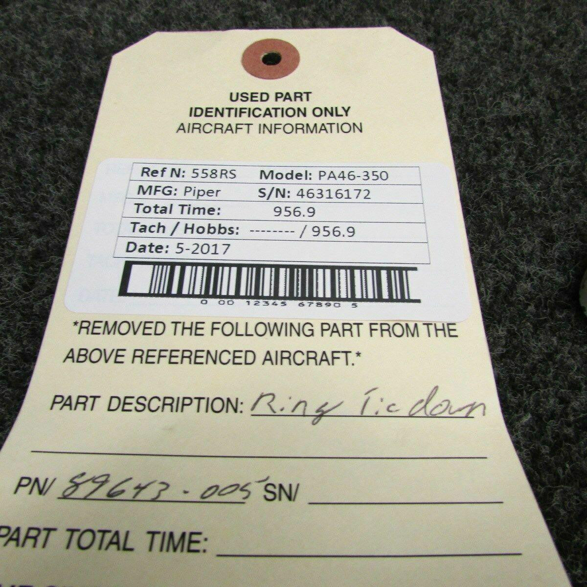 89643-005 Piper PA46-350 Tie Down Ring BAS Part Sales | Airplane Parts