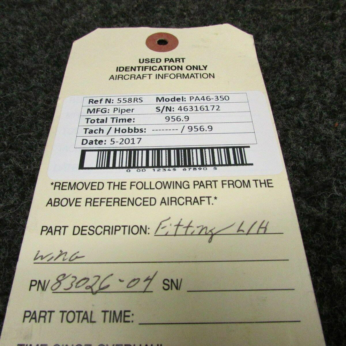 Piper PA46-350 Fitting Assy Wing LHP/N 83026-004