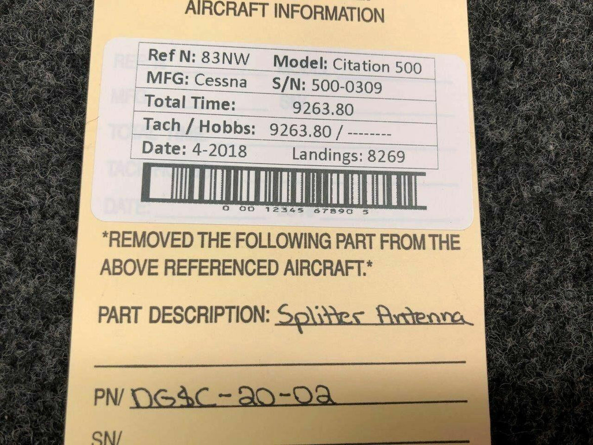 Cessna DGSC-20-02 Cessna Citation 500 Splitter Antenna