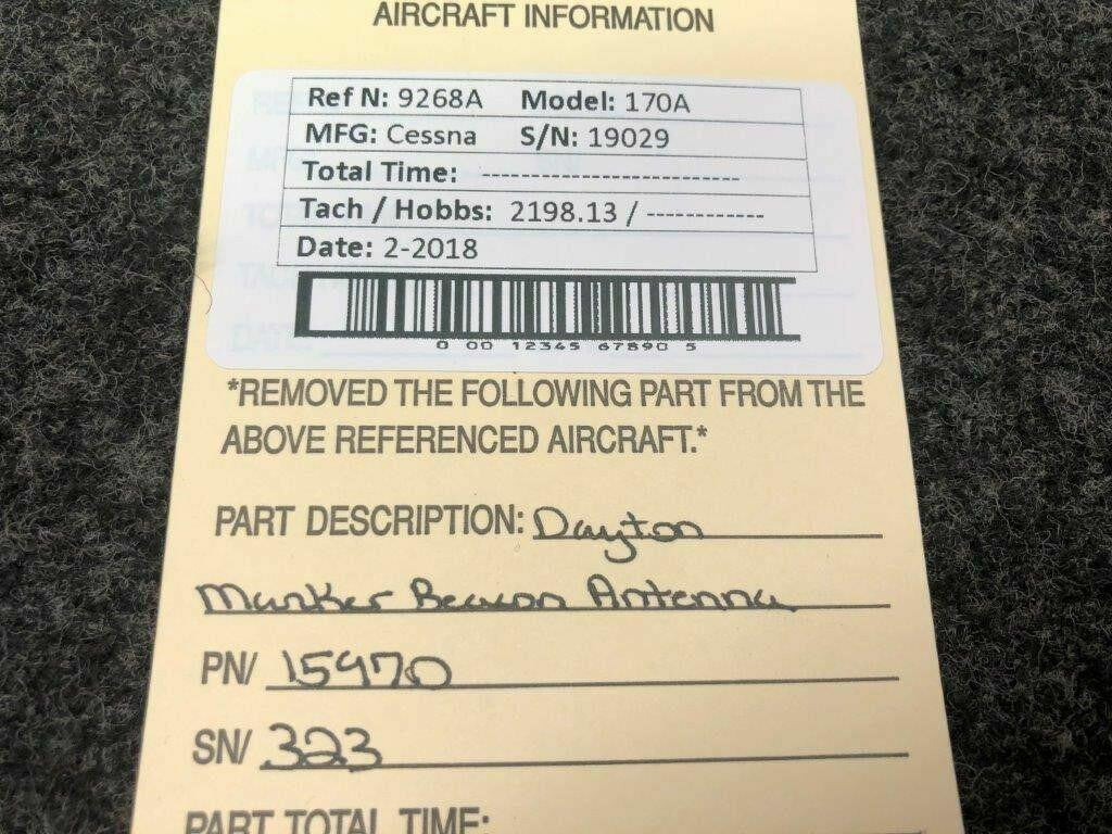 15970 Dayton Marker Beacon Antenna BAS Part Sales | Airplane Parts