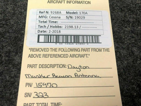 15970 Dayton Marker Beacon Antenna BAS Part Sales | Airplane Parts