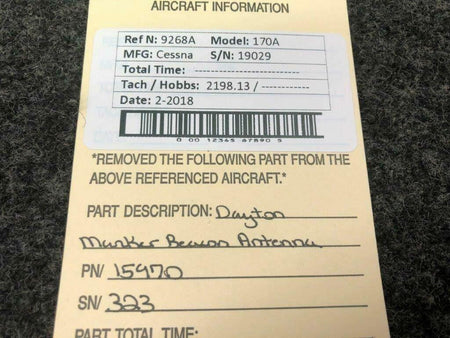 Dayton 15970 Cessna 170A Dayton Marker Beacon Antenna
