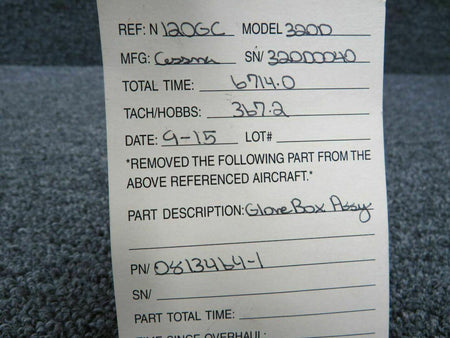 Cessna 0813464-1 Cessna 320D Glove Box Assy