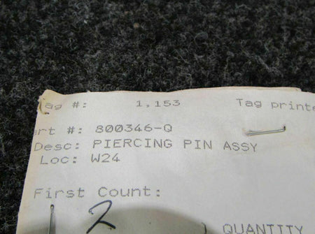 Does Not Apply 800346 Pin Piercer Assembly SA