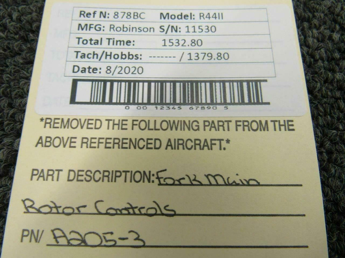 Robinson A205-3 Robinson R44II Fork Main Rotor Controls