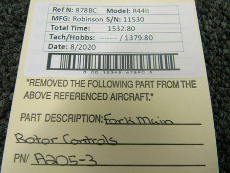 Robinson A205-3 Robinson R44II Fork Main Rotor Controls