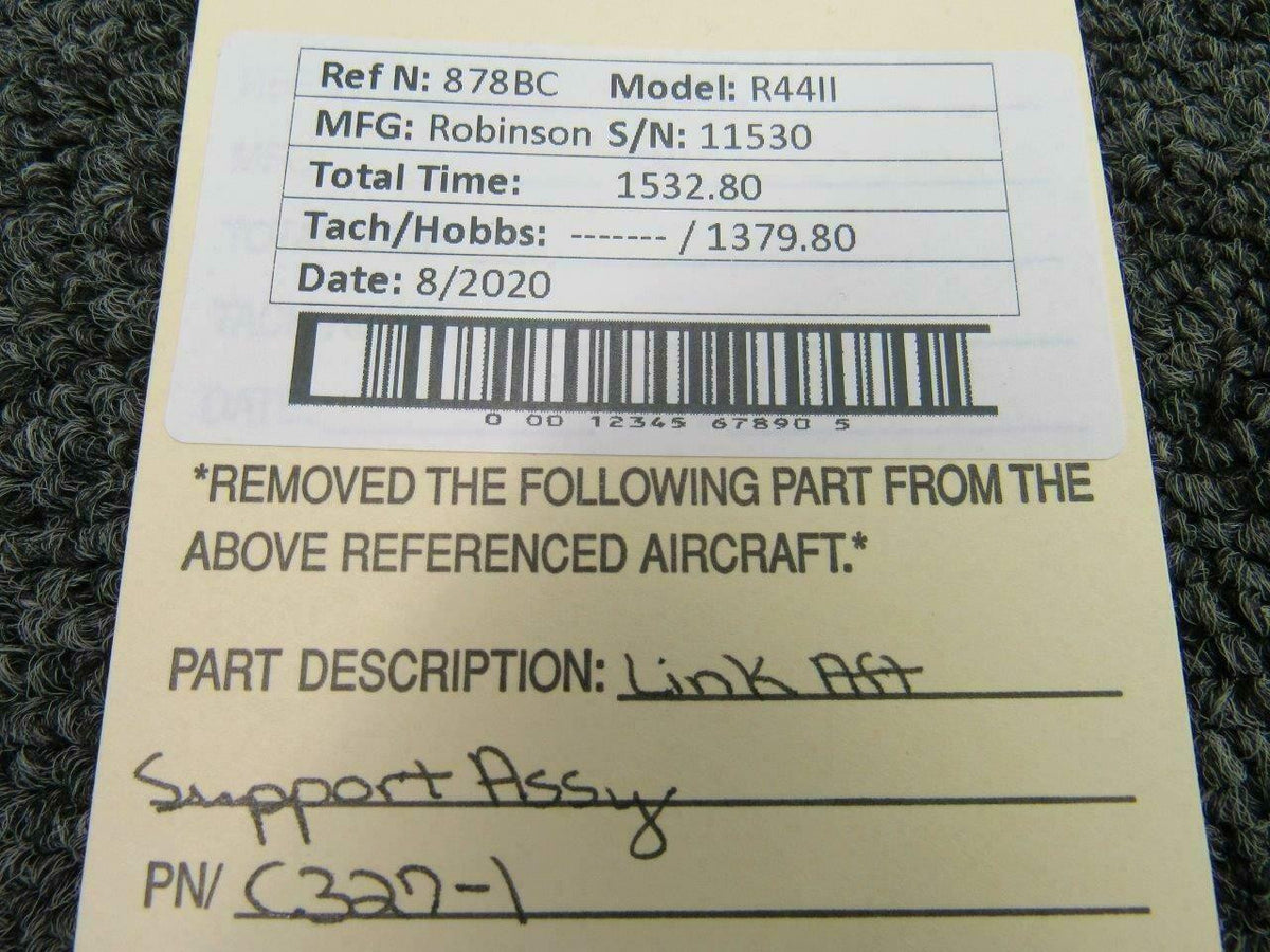 Robinson C327-1 Robinson R44II Link Aft Support Assy