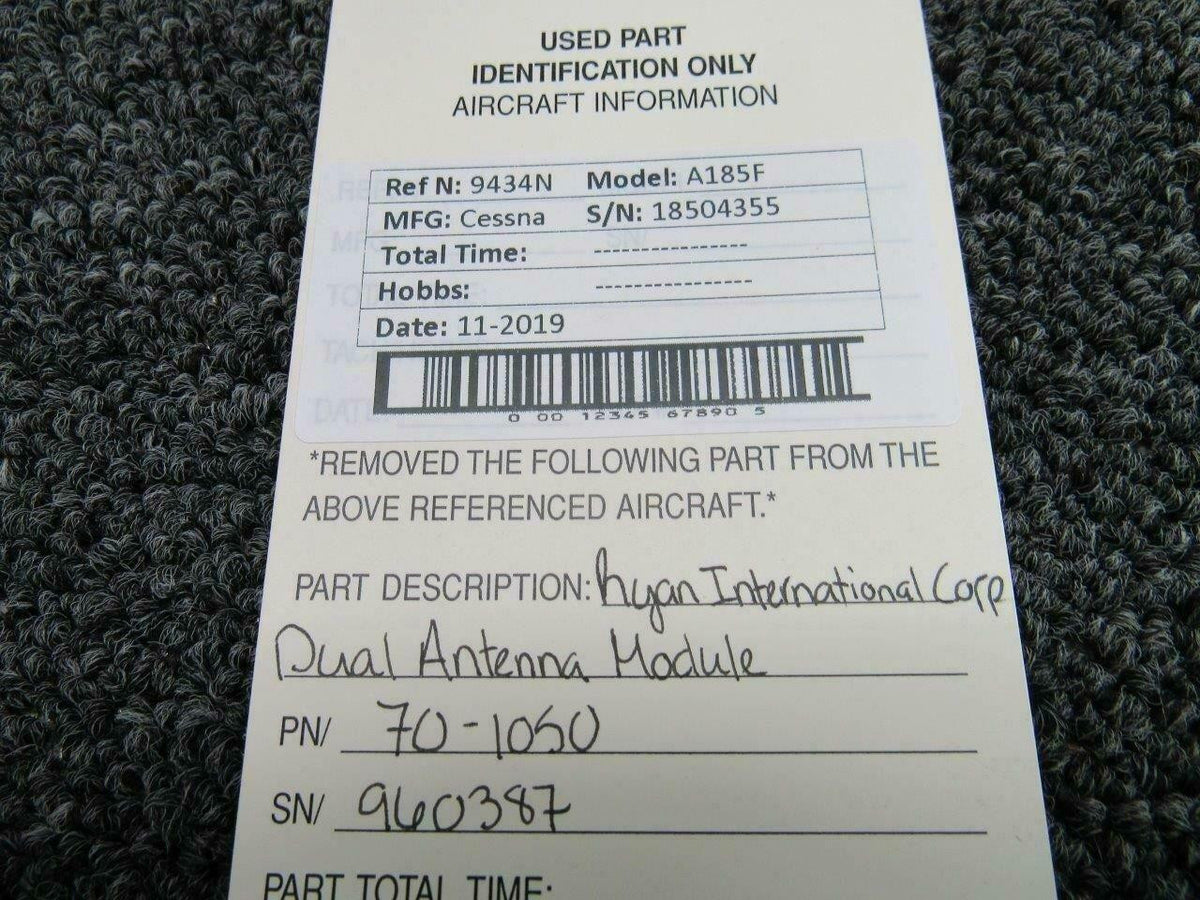 Does Not Apply 70-1050 Ryan International Dual Antenna Coupler Volts 14/28