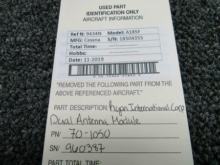 Does Not Apply 70-1050 Ryan International Dual Antenna Coupler Volts 14/28