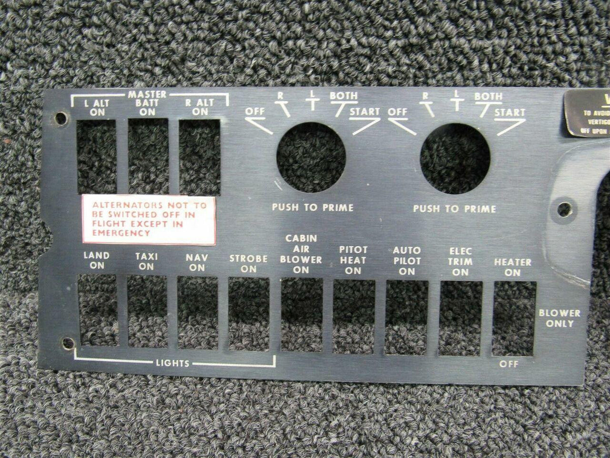 Beechcraft 105-320012-7 Beech 76 Panel Stock RH