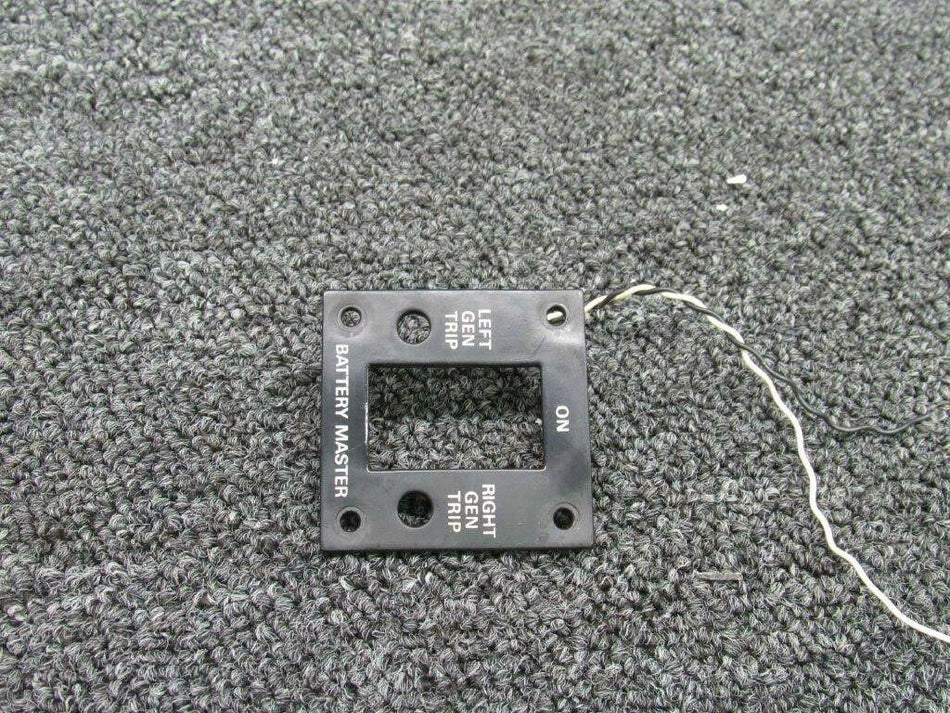 Piper 80832-002/ 579-397 Piper PA31T Placard Illuminated Battery Master