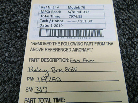 Edo-Aire 1A752 Beech 76 Edo-Aire Relay Box Volts 28