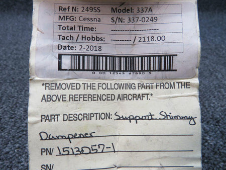 Cessna 1513057-1 Cessna 337 Support Shimmy Dampener Assy