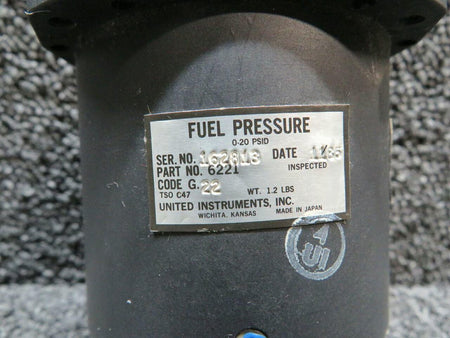 United Instruments 6221 United Inst Dual Fuel Pressure Indicator Volts 27