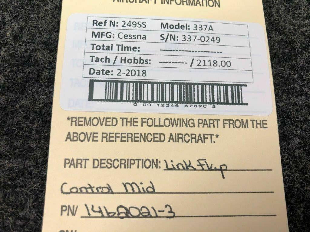 Cessna 1462021-3 Cessna 337 Link Flap Control Middle