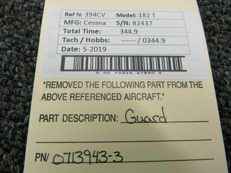 Cessna 0713943-3 Cessna 182T Guard Assembly