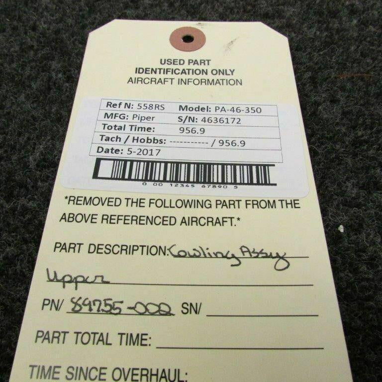Piper 89755-002 Use 89755-802 Piper PA46-350 Cowling Assy Upper