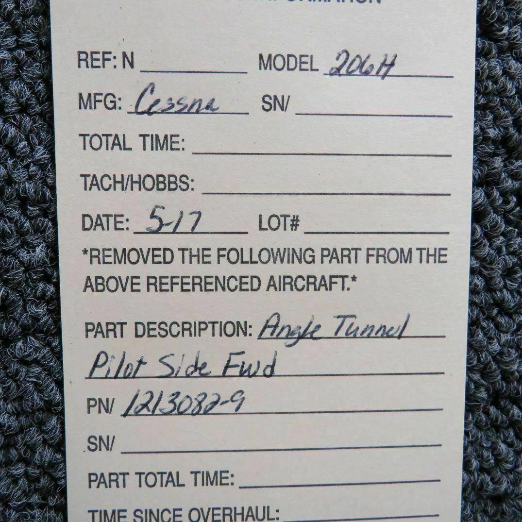 Cessna 1213082-9 Cessna 206H Angle Tunnel Pilots Side Fwd